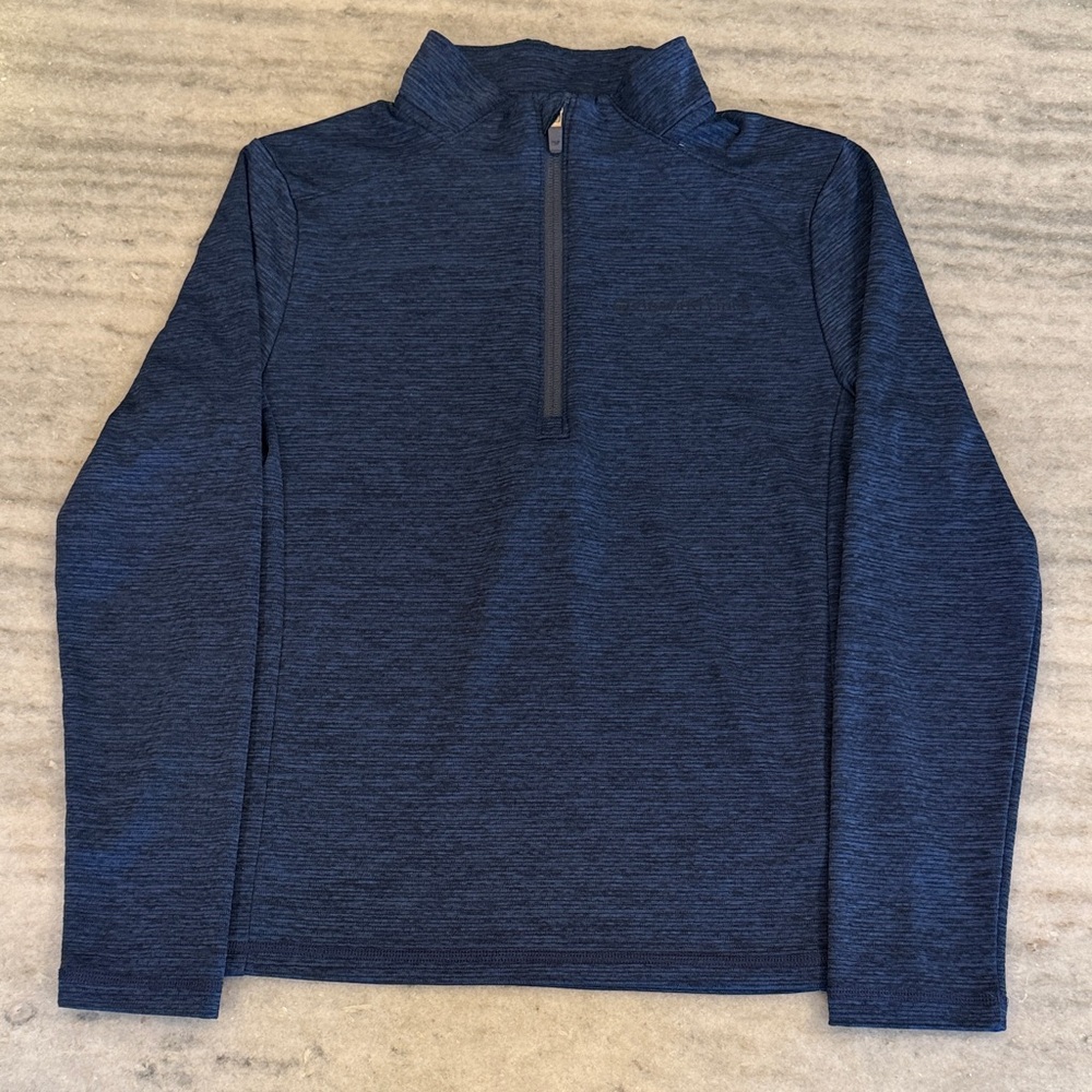 Boy’s Vineyard Vines Navy Performance Sankaty Quarter-Zip, Size M (12 - 14)